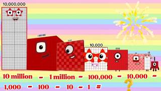 NUMBERBLOCKS ADDITION AND SUBTRACTION FROM BIGGEST TO SMALLEST NUMBER | hello george