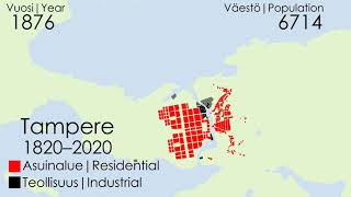 Tampereen kaupunki kasvaa