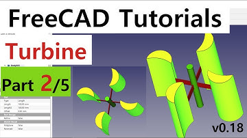 Create the Turbine using FreeCAD (part2/5)