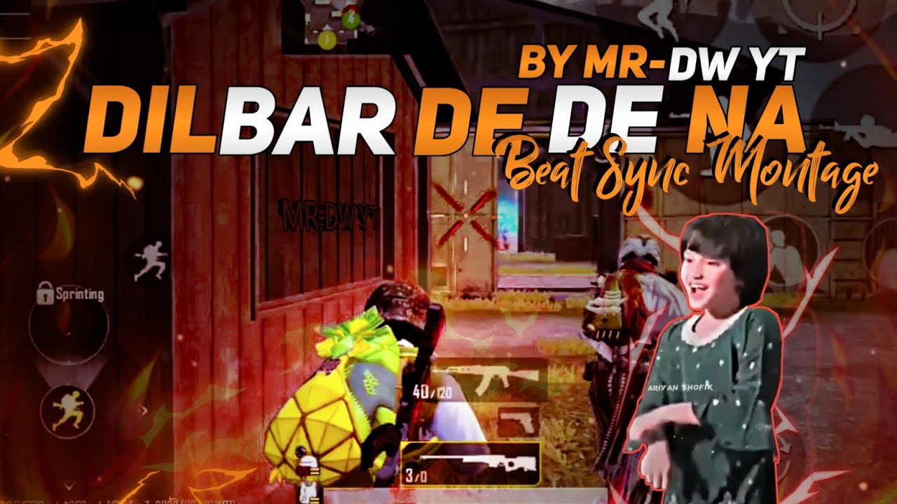 ISHQMAI DILBAR DE DE NA || BEAT SYNC MONTAGE ❤️😎 BY @mr-dwyt6999 #bgmi #pubgmontagehindisong