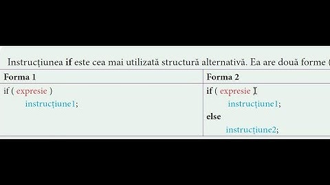 Instructiunea if în C++