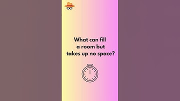 What can fill a room but takes up no space🧐 #riddles #challenge #shorts