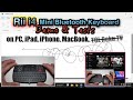 Closerup look at rii i4 bluetooth keyboard with touchpad demo  tests