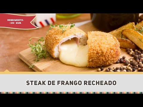 Steak de Frango Recheado  - Receitas de Minuto #306