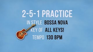 Video thumbnail of "2-5-1 Practice Backing Track - All Keys"