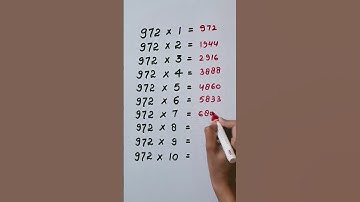 Find mistake in last digit of Table 972...🤔#maths #trending #shorts #reasoning