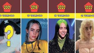 Famous Billie Eilish Transformation From 0 To 24 Years Old Net Worth