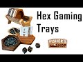 Woodworking hex gaming trays