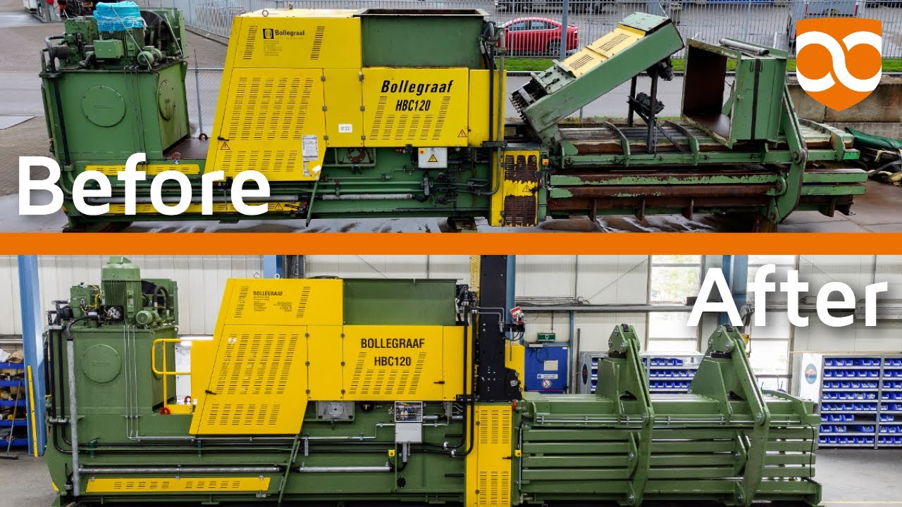 Timelapse – Complete refurbishment process of a Bollegraaf baler - YouTube