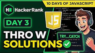 JavaScript Throw Error Challenge: HackerRank Day 3 | arnobwebber
