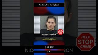 Tom Green Texas Booking Records - 10 July 2026