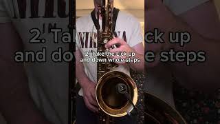 Nice Steve Grossman Lick using  classic bebop lang #jazz #saxophone #musictheory #bebop #jazznyc