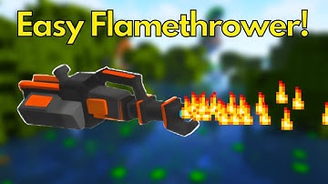 How To Make A Working Flamethrower On Minecraft Using Commands!