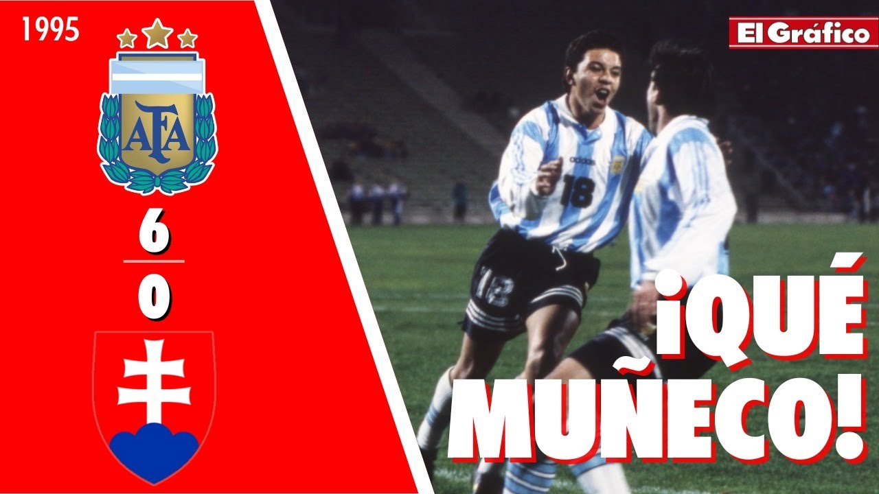 AMISTOSO INTERNACIONAL 1995: ARGENTINA 6 ESLOVAQUIA 0