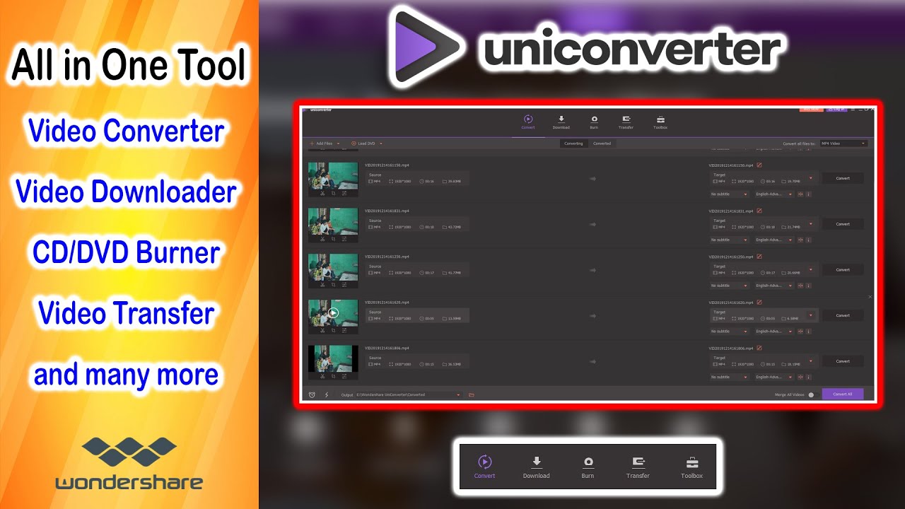 Uniconverter The best All in One Tool Convert, Download, Burn, Transfer, Cast and many more