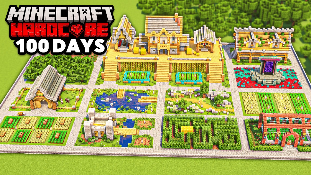 I Survived 100 Days in SUPERFLAT Minecraft Hardcore