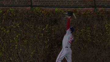 Bryant hits a double that gets lost in ivy