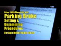 Using iLand App: Range Rover Parking Brake Setting / Unjamming