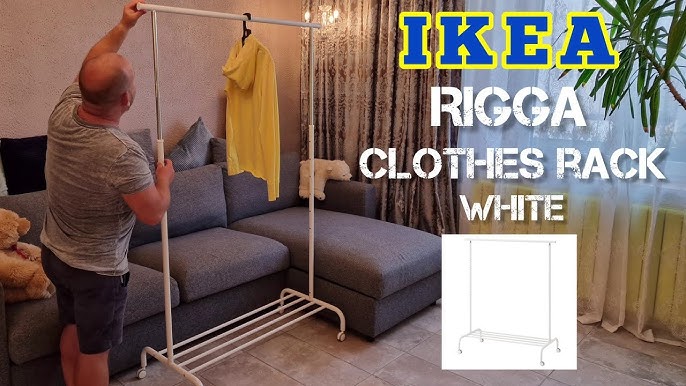 RIGGA Clothes rack - white