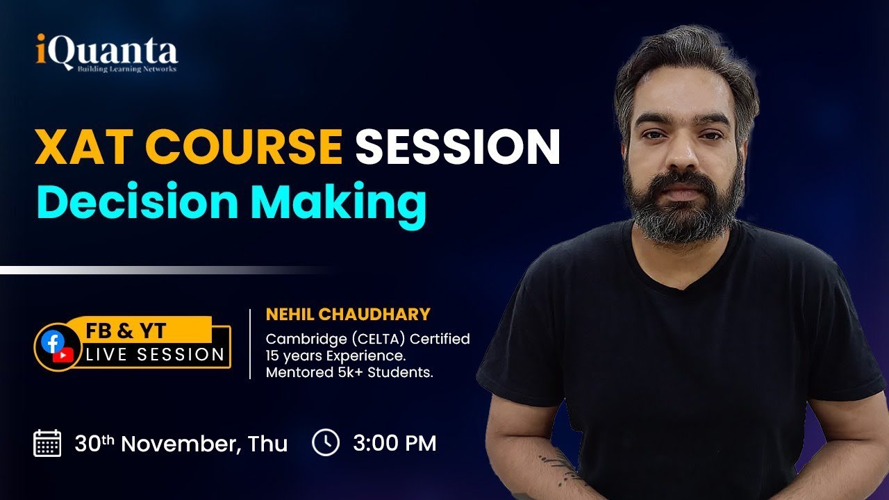 XAT decision making Live class - YouTube