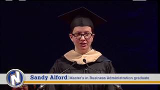 December 2016 Commencement Student Speaker Sandy Alford