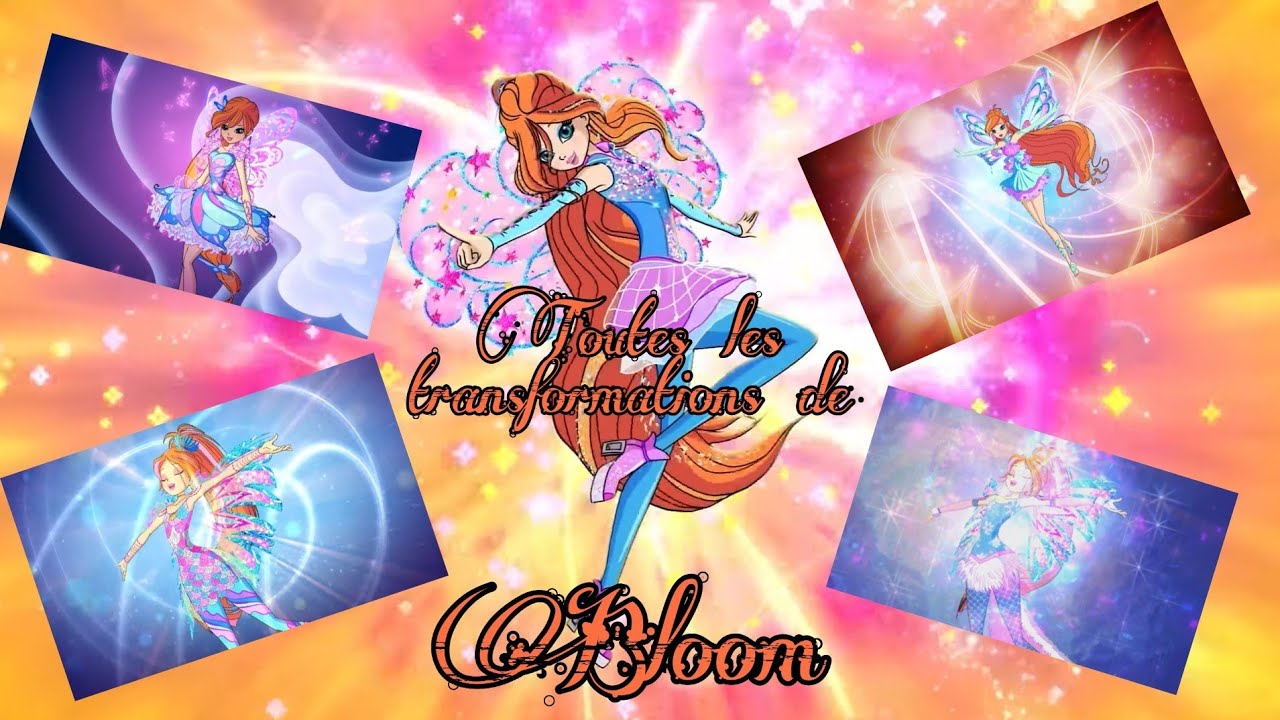 Winx Club Saison 8 Toutes les transformations de Bloom YouTube