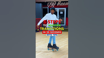 How To Transition Forward To Backwards In 20 secs with 5 Tips. #rollerskating #rollerskatingtips