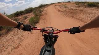 nomads MX park sierra vista, az on the #surron #surronx #surronlightbee #ebike #epitbike #lunacycle