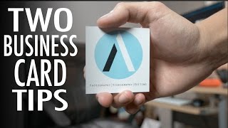 Business Card Tips for Freelancers! | Quick Tip