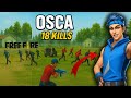 1 vs 4 OSCAR Skill Challenge | 18 Kills Solo Squad | Free Fire New Character Gameplay