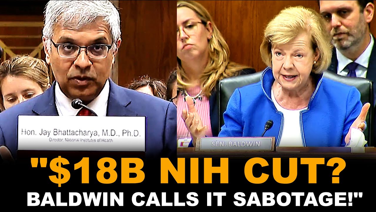 "Sen. Baldwin Exposes ‘Funny Math’ Behind NIH Budget Cuts – $18B Slash Sparks Fury"