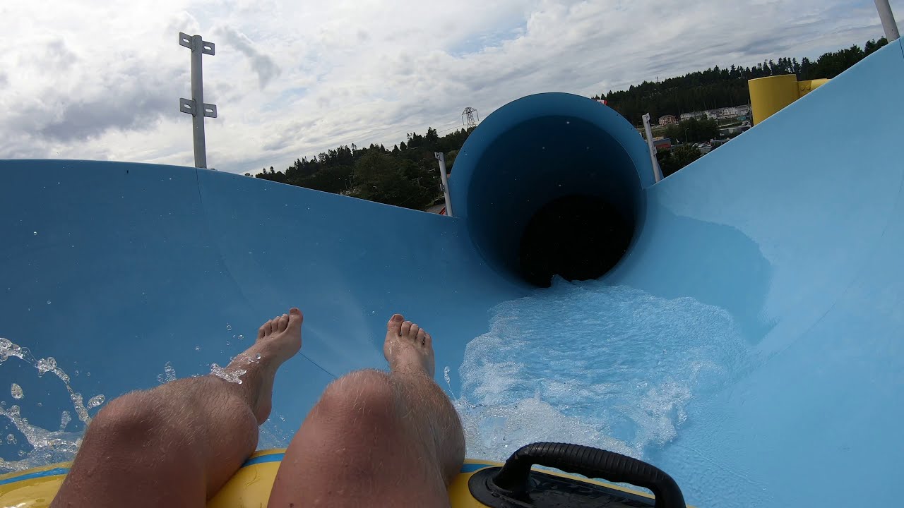 Big Splash Waterpark Solar Splash Tube Slide (Left) POV, Vancouver, BC