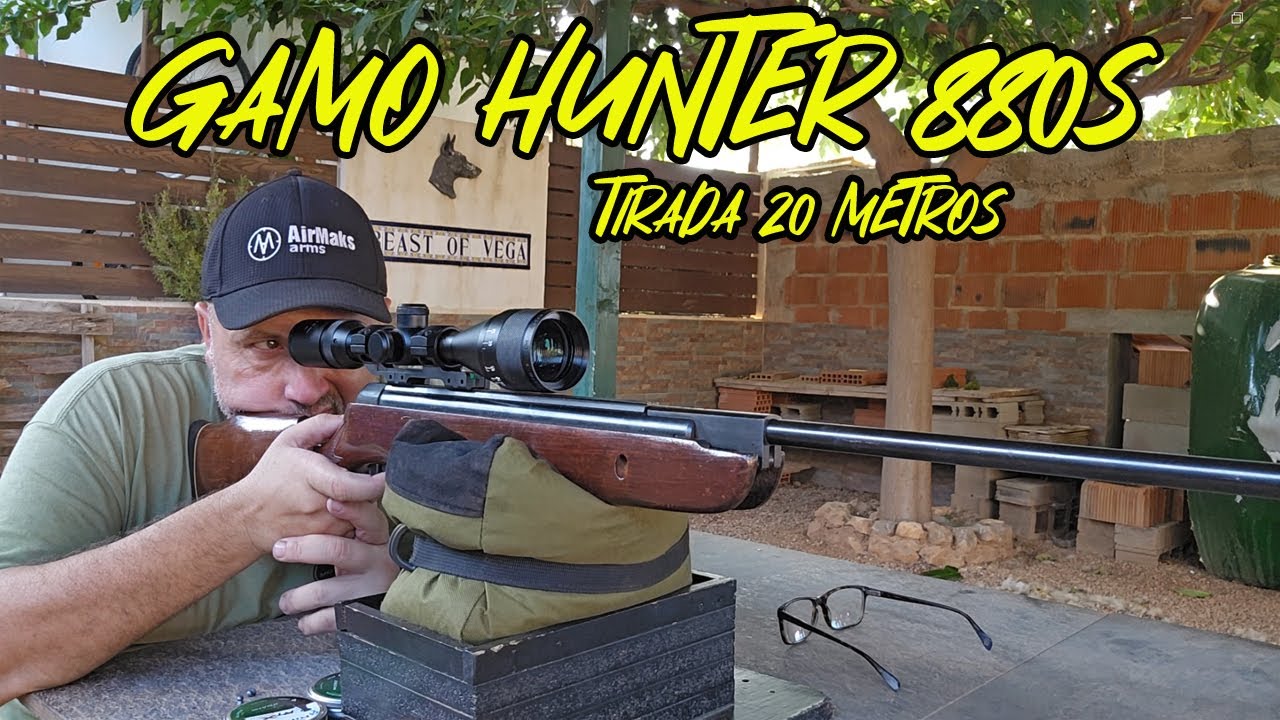 GAMO HUNTER 880 TIRADA A 20 METROS 