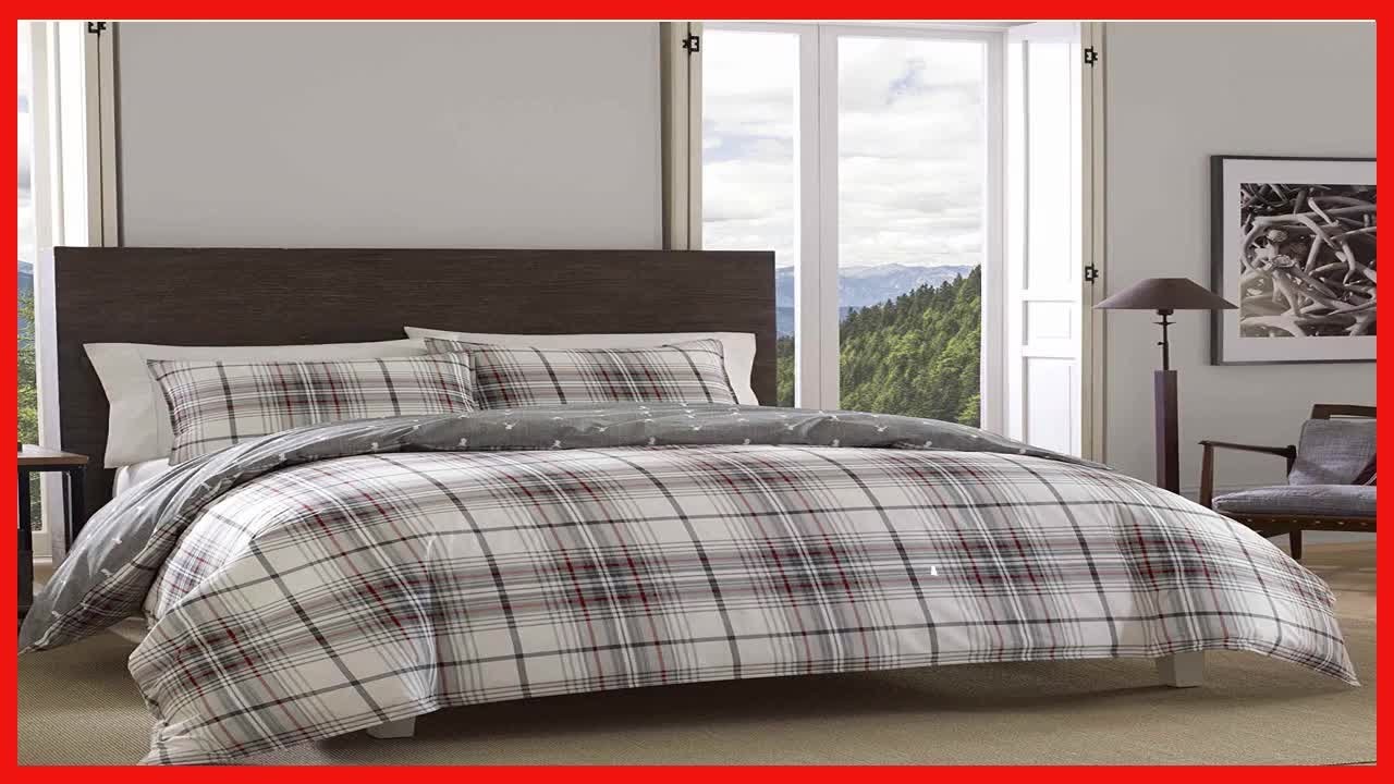 Cozy Up with the Versatile 100% Cotton Plaid Duvet Cover Set