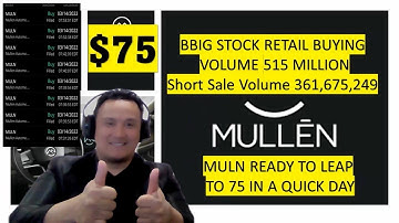 MULN STOCK, I BOUGHT MULN, easy 75 dollar stock, going long term, I buy the dips, I hold, I repeat.