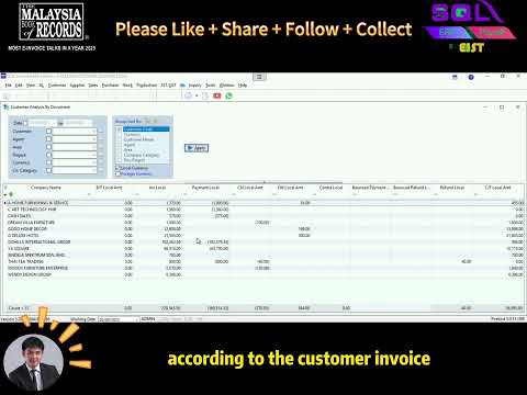 📊 SQL Accounting Tutorial: How to Preview Customer Analysis by Document