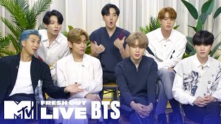 BTS Tease “Dynamite” Performance At The VMAs | #MTVFreshOut