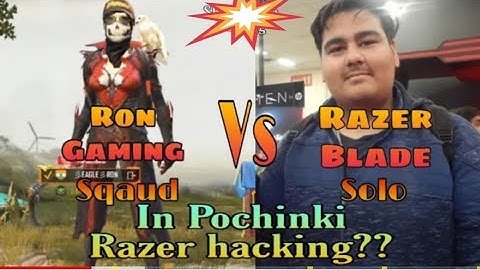 Ron gaming vs Razer Blade in pochinki | pro vs hacker | Razer Blade hacking video by Shaktimangaming
