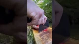 Et tantuni 🏕🥩#survival #asmr #camping #campingvlog #raincamping