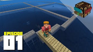 MCPE-EvoCraft SMP Episode 1 Mob spawner-villagers!!! bigging of our Base automated farms