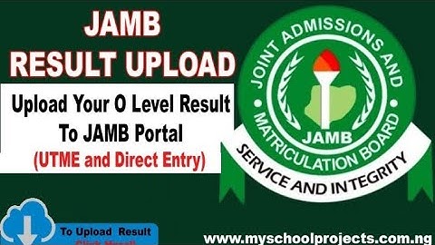How To Upload O Level Result To JAMB Portal Using Phone | How to Upload WAEC result To JAMB Portal