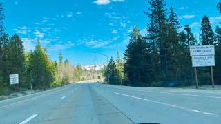 4 Minutes of Pure Snowy Mountain Scenery | 4K Donner Summit Drive, California