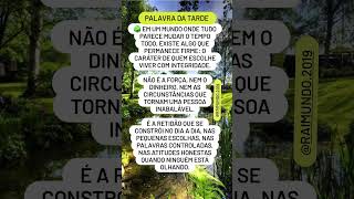 PALAVRA DA TARDE PARA NOSSA EDIFICAÇÃO. #palavradedeus #boatarde #reflexão #motivacional #féemDeus