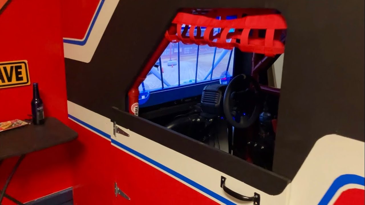 Trying some Sprint car racing on my custom SIMULATOR - YouTube