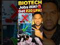 Biotech is DEAD? ❌ Get ₹20 LPA as Bio Data Analyst! 💸 #biotech #career #jobs