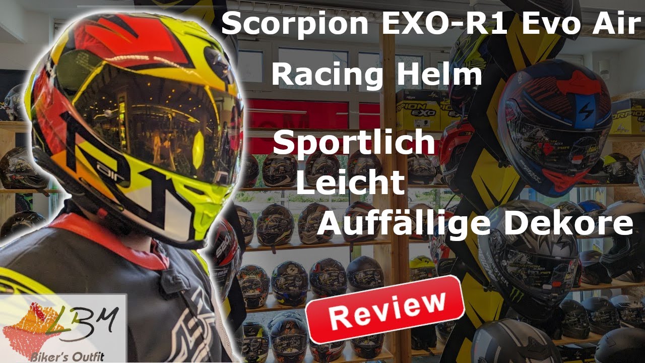 Scorpion EXO R1 Evo Air: Leichter Racing Motorradhelm