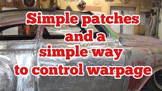 Simple patches and a simple way to control warpage