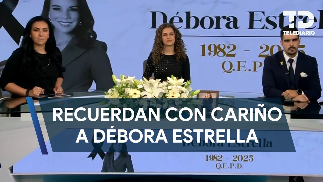 Conductores de Telediario Ciudad de México rompen en llanto al recordar a Débora Estrella