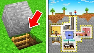 I Built a SECRET UNDERGROUND BASE For My FANS (Minecraft)