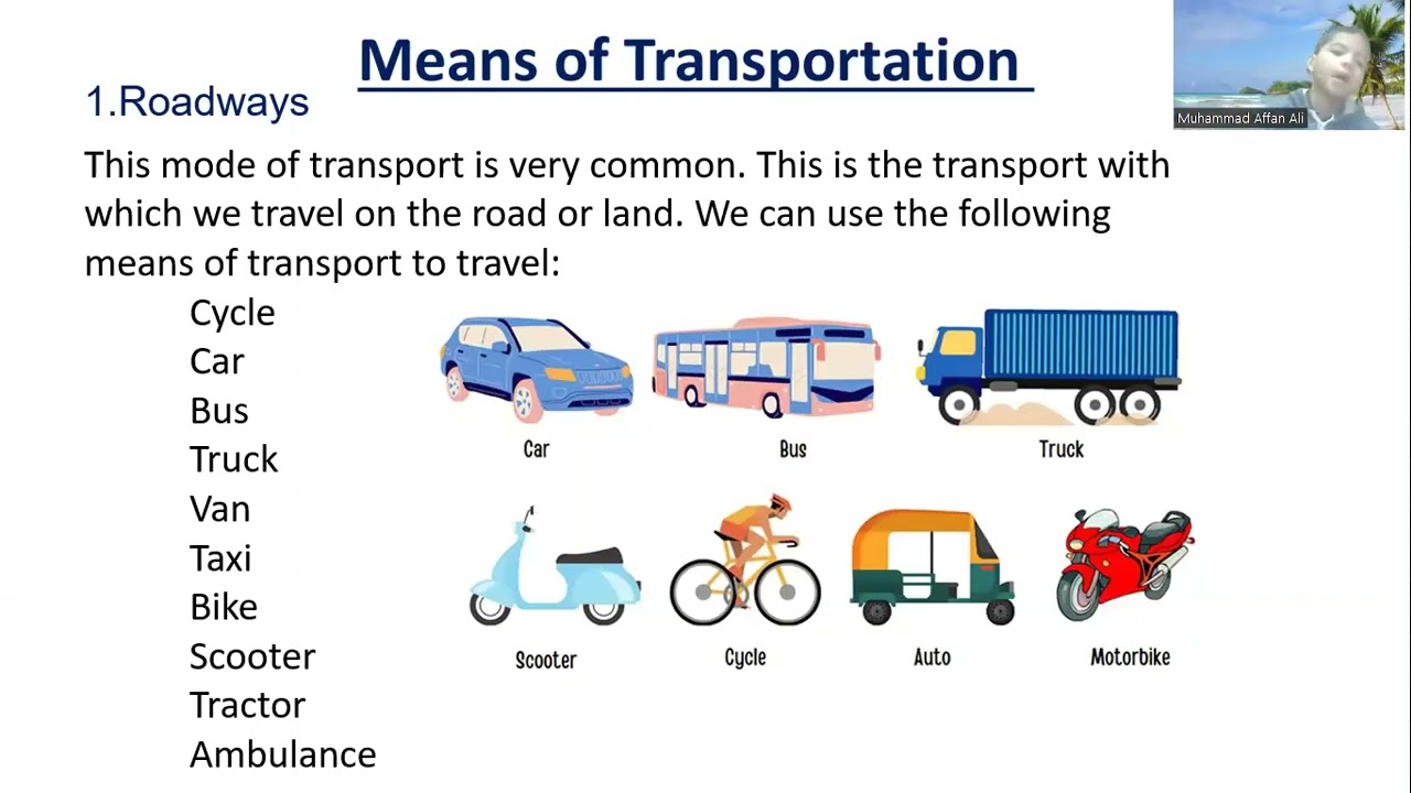 Means of Transportation | Roadways | Railways | Airways | Waterways | Superb Learning